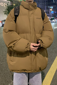 冬季韩版休闲加厚保暖棉服男宽松棉衣青年大码百搭外套MF9369/P90图片