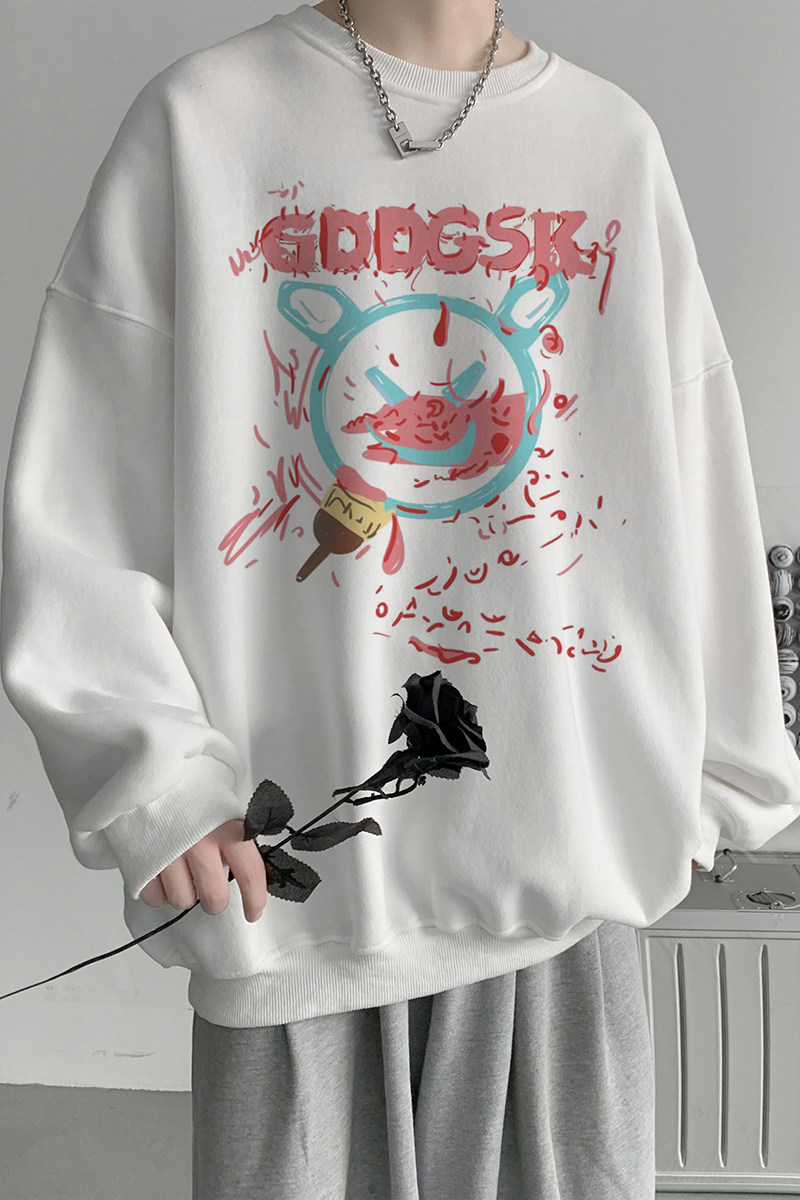 已注册/秋季新款小恶魔长袖卫衣男港风打底衫T恤外套WY3386/P35,男装卫衣,电商B316