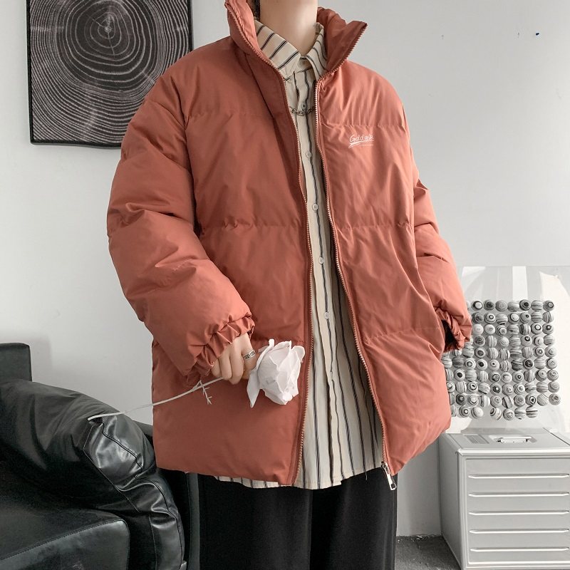 已注册/粉红色冬季立领羽绒棉服男加厚棉服袄大码外套MY3598/P88,男装棉衣,电商B316