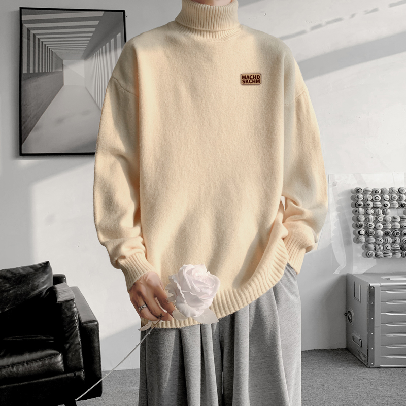已注册/秋冬韩版宽松百搭高领针织毛衣男潮大码打底衫MY9530/P45，男装针织衫/毛衣，电商B316