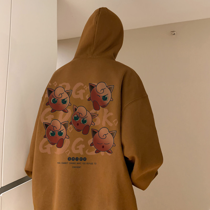 已注册/秋季美式高街连帽卫衣男宽松打底衫外套WY9287/P50加绒P55,男装卫衣,电商B316