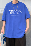 已注册/克莱因蓝短袖T恤男夏季港风半袖大码体恤打底衫DT6677/P25，男装T恤，电商B316
