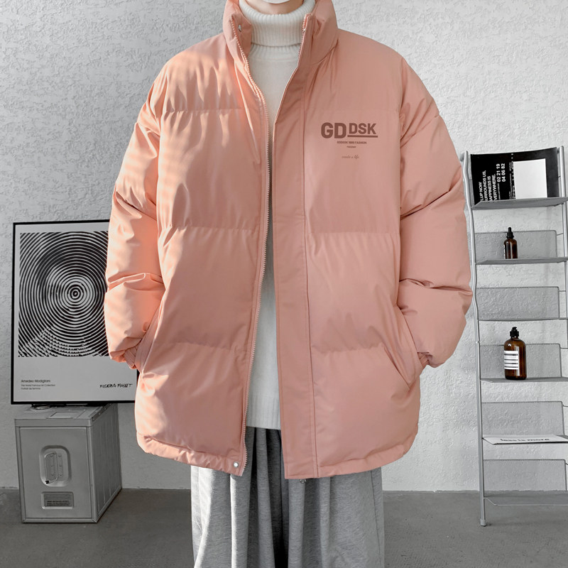 宽松羽绒棉服冬季潮牌立领外套男潮重磅保暖面包服情侣MF9396/P90,男装棉衣,电商B316
