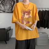 已注册/夏季卡通动漫印花短袖T恤男宽松体恤打底衫DT3654/P25，男装T恤，电商B316