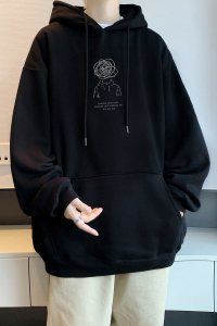 已注册/华棉男士潮流男卫衣套头连帽宽松男上衣打底衫 WY9127/P50图片