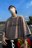 水洗重磅新款夏季港风舒适短袖T恤男生宽松打底衫体恤DT3012/P35，男装T恤，电商B316
