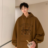 已注册/秋新大码连帽卫衣男生通勤风打底衫WY1818/P50加绒P55，男装卫衣，电商B316