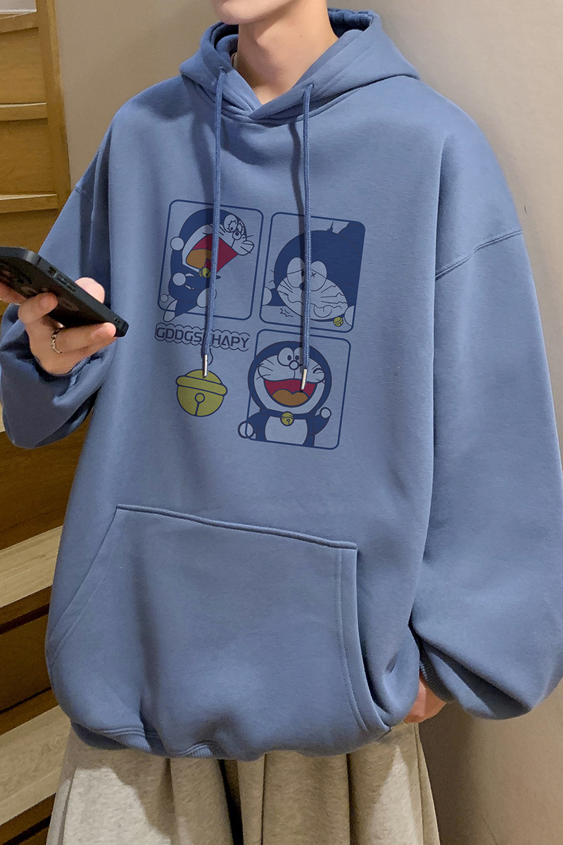 已注册/秋季新款高街宽松连帽卫衣男潮情侣外套WY9361/P45加绒P50,男装卫衣,电商B316