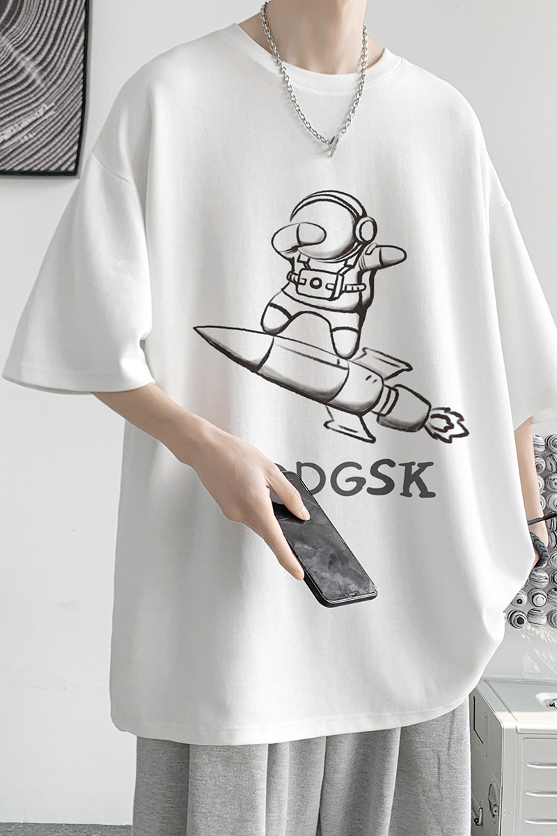 已注册/夏季新款短袖T恤男女日系中性半袖体恤男装DX8585/P25,男装T恤,电商B316
