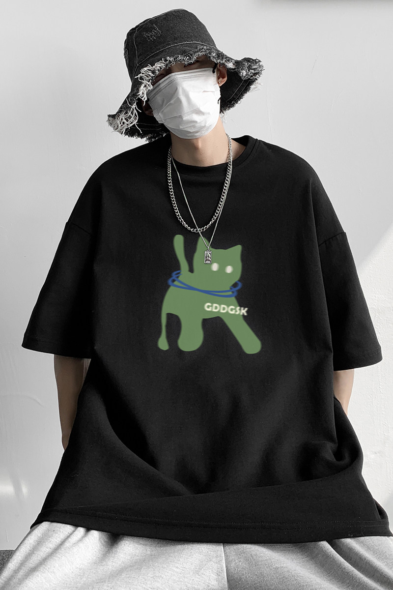 已注册/夏季圆领流行印花短袖T恤男大码体恤打底衫DT1154/P25,男装T恤,电商B316