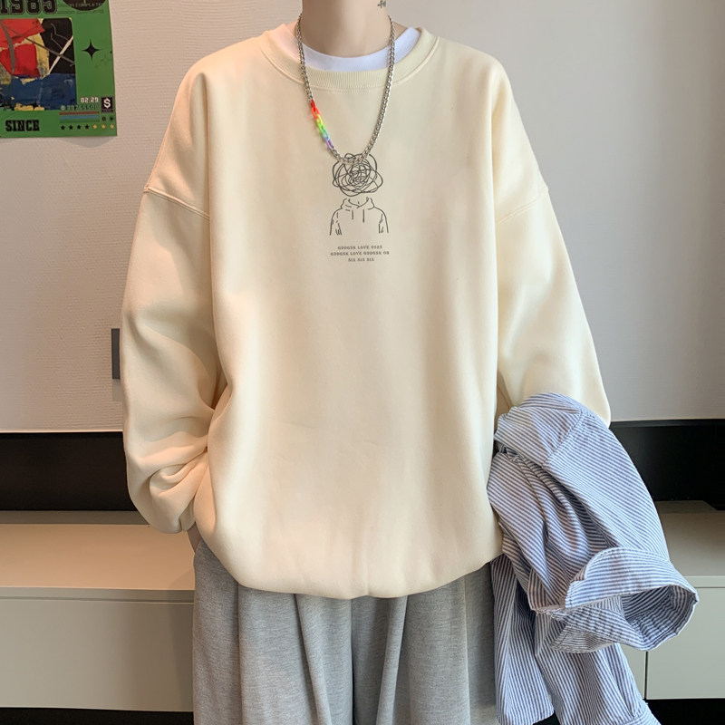 已注册/华棉秋季新男士卫衣小清新风圆领潮流港风外套WY9132/P35,男装卫衣,电商B316
