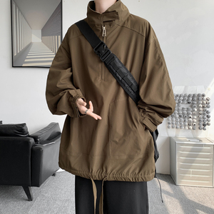 秋冬季户外防水冲锋衣黑色男生大码运动夹克外套 JK8917/P100图片