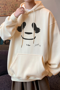 已注册/秋季港风宽松连帽卫衣男休闲大码打底衫WY9282/P50加绒P55图片