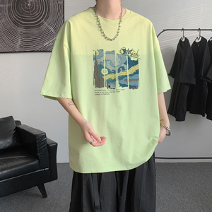 已注册/夏季白色潮流半袖短袖T恤男大码体恤打底衫DT8846/P25图片