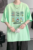 已注册/夏季可爱风印花短袖T恤男生大码体恤打底衫DT5866/P25，男装T恤，电商B316