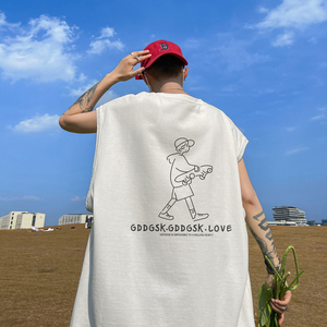 已注册/夏季流行黑色大码背心男生百搭坎肩打底衫 BX0522/P25图片