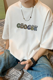 已注册/夏季白色半袖文艺短袖T恤男大码体恤打底衫DT5090/P25，男装T恤，电商B316