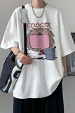 已注册/夏季卡通可爱印花短袖T恤宽松男体恤打底衫DT4188/P25，男装T恤，电商B316