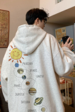 已注册/秋季太阳印花连帽卫衣男宽松打底衫外套WY9266/P50加绒P55，男装卫衣，电商B316