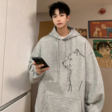 已注册/秋季港风重磅连帽卫衣男潮百搭宽松外套WY9325/P45加绒P50，男装卫衣，电商B316