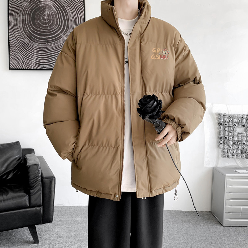 新年新款喜庆红色立领面包服男潮冬季保暖棉衣宽松外套MF9592/P90,男装棉衣,电商B316
