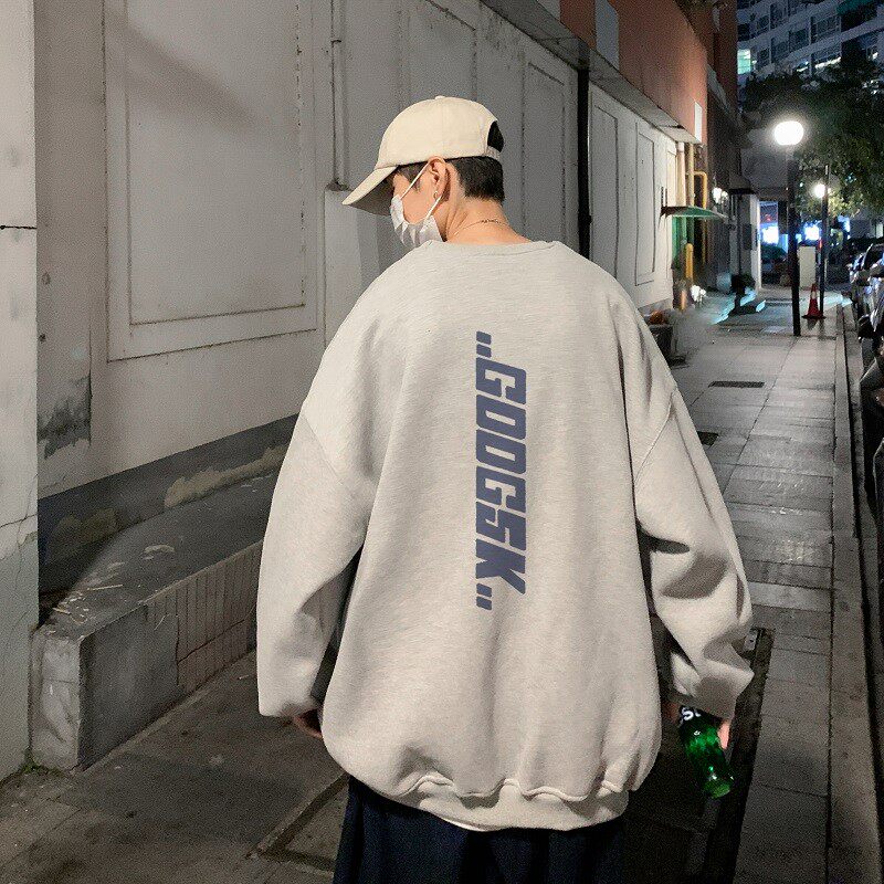 已注册/冬季加厚字母长袖卫衣男生港风宽松外套WY8586/P28加绒P35,男装卫衣,电商B316