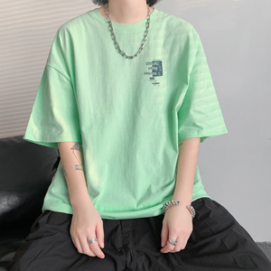 已注册/夏季通勤小清新风短袖T恤男宽松体恤打底衫DT1245/P25图片