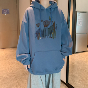 已注册/华棉秋季新男士印花卫衣外套男宽松打底衫 WY9119/P50图片