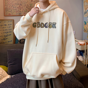 已注册/秋新连帽卫衣男生宽松情侣大码外套WY9303/P45加绒P50