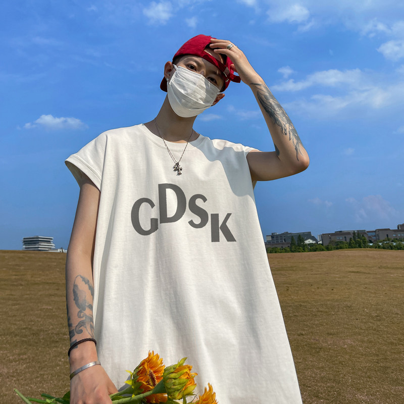 已注册/夏季潮牌字母美式背心男生大码坎肩打底衫 BX5003/P25图片