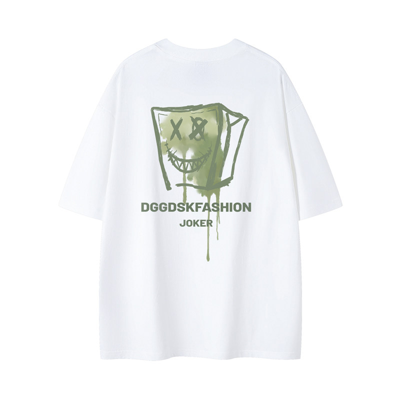 已注册/夏季潮牌复古印花短袖T恤男宽松体恤打底衫DT7760/P25,男装T恤,电商B316