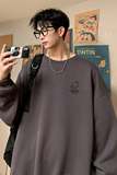 已注册/华棉秋季新长袖美式印花卫衣男生宽松外套WY7566/P35，男装卫衣，电商B316