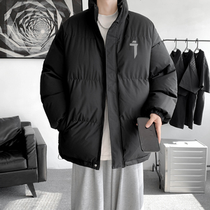 新款羽绒棉服冬季加厚保暖立领外套男潮宽松休闲面包服MF9606/P90图片