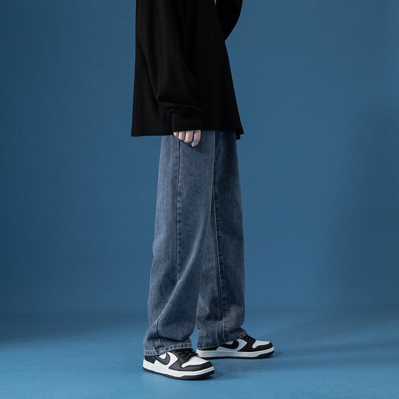 已注册/秋季拖地牛仔裤男女中性休闲裤直筒阔腿裤NZ0866/P45,男装牛仔裤,电商B316