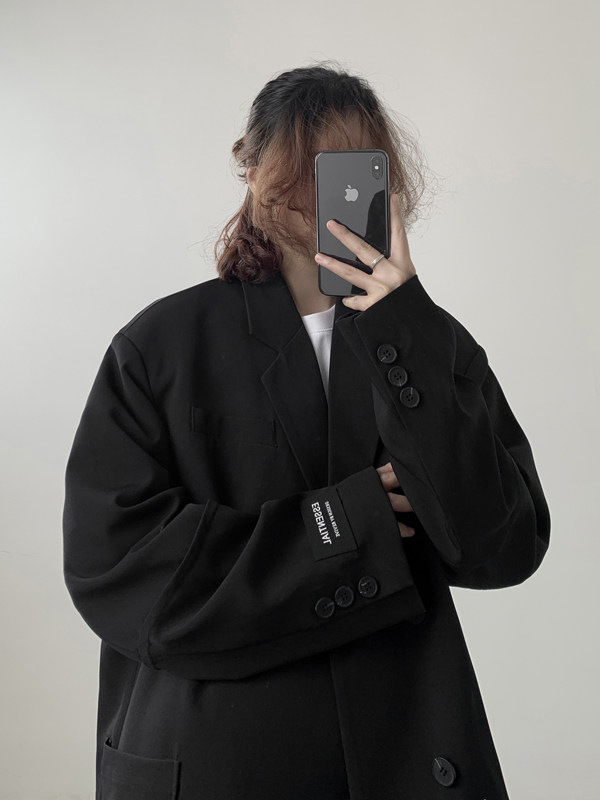 春秋新款简约高级小西服男美式宽松休闲正装西装外套XZ9667/P100,男装西服套装,电商B316