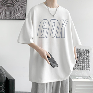 已注册/夏季印花短袖T恤男女港风半袖大码情侣体恤DT3366/P25图片