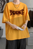 已注册/夏季新印花黄色短袖T恤打底衫男生港风体恤DT3586/P25，男装T恤，电商B316