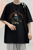 已注册/重磅新夏季黑色武士印花短袖T恤男宽松体恤DT2321/P25，男装T恤，电商B316