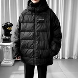 冬季中长款羽绒棉服男加厚港风大码棉衣宽松连帽外套YR8869/P135，男装棉衣，电商B316