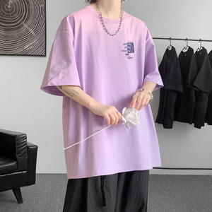 已注册/夏季海洋复古潮牌短袖T恤宽松男体恤打底衫DT1245/P25图片