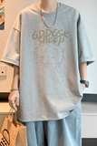 已注册/夏季浅灰流行休闲短袖T恤男宽松体恤打底衫DT5471/P25，男装T恤，电商B316