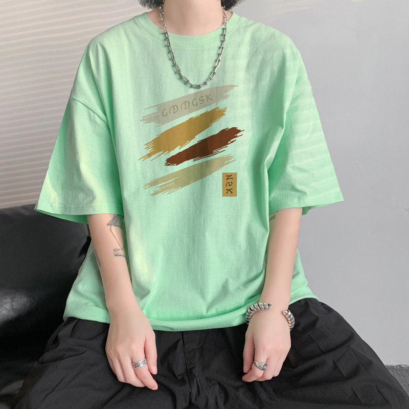 已注册/夏季潮流情侣港风短袖T恤男大码体恤打底衫DT9500/P25,男装T恤,电商B316