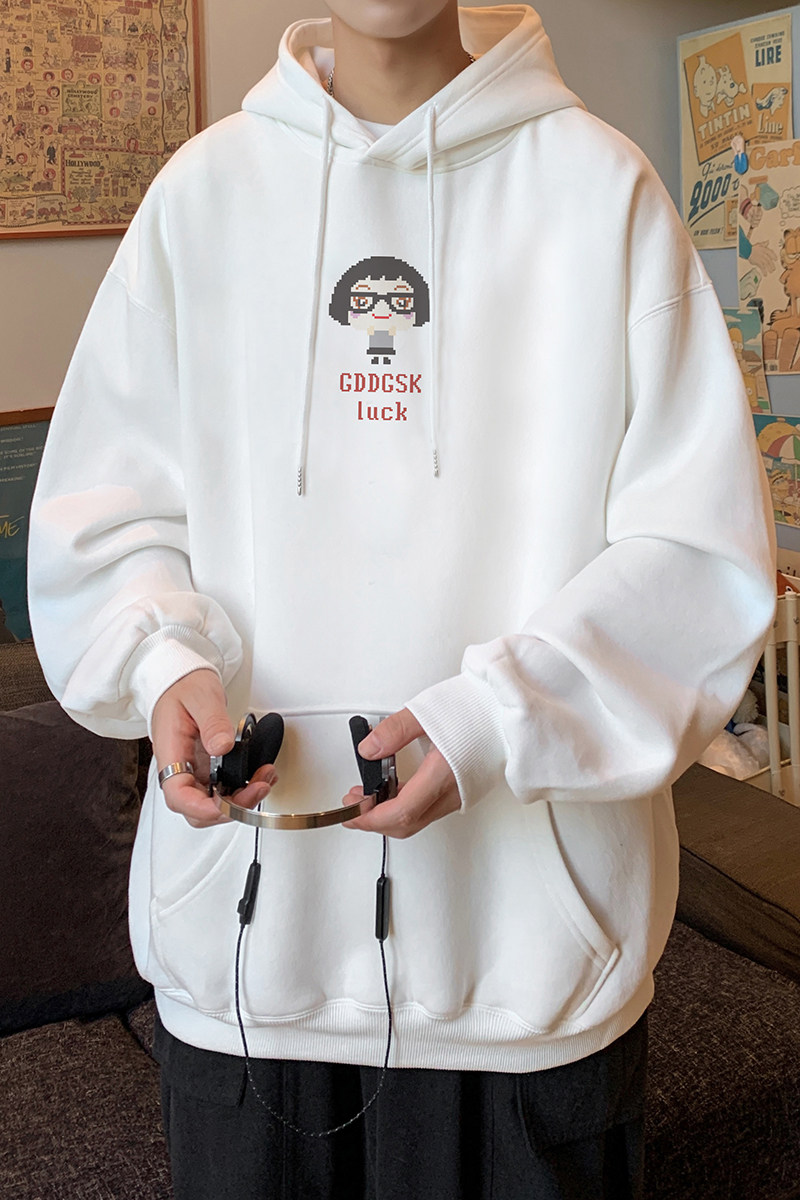 已注册/秋季新款潮牌宽松卫衣男生休闲连帽外套WY9384/P45加绒P50,男装卫衣,电商B316