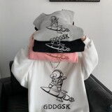 已注册/2025冬季加厚太空人长袖卫衣男港风外套WY3987/P35加绒P40，男装卫衣，电商B316