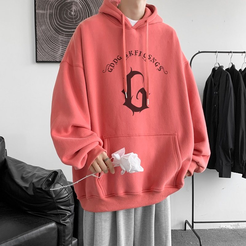 已注册/12色秋季印花连帽卫衣男长袖T恤外套大码打底衫WY8823/P45,男装卫衣,电商B316