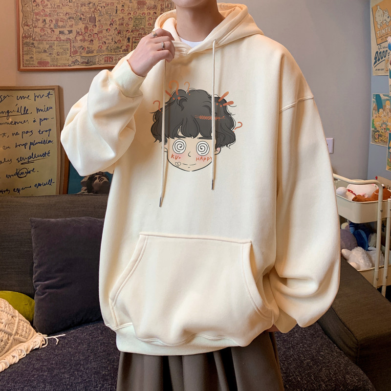 已注册/华棉秋季卡通休闲连帽卫衣男打底衫大码WY9220/P45加绒P50,男装卫衣,电商B316