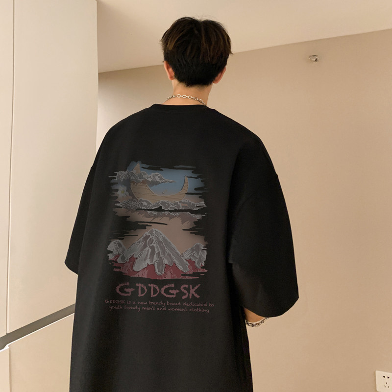 已注册/夏季显瘦经典款短袖T恤男生宽松体恤打底衫DT5955/P25,男装T恤,电商B316