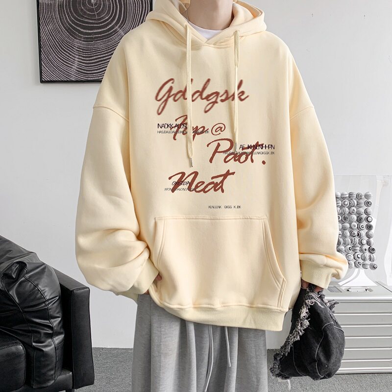 已注册/春季潮连帽卫衣男生港风宽松外套潮牌WY8852/P45加绒P50,男装卫衣,电商B316