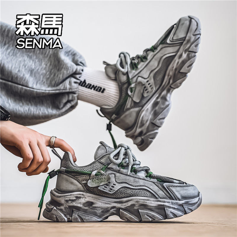 SENMA/森马男鞋厚底老爹鞋男潮牌