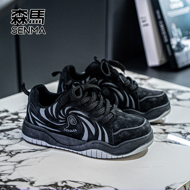 森马板鞋男2026春款厚底增高舒适内里潮鞋时尚百搭流行爆款休闲鞋